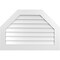 Ekena Millwork Octagonal Top Surface Mount PVC Gable Vent w/ 3-1/2"W x 1"P Standard Frame, 38"W x 26"H GVPOT38X2601SN - alternate 1